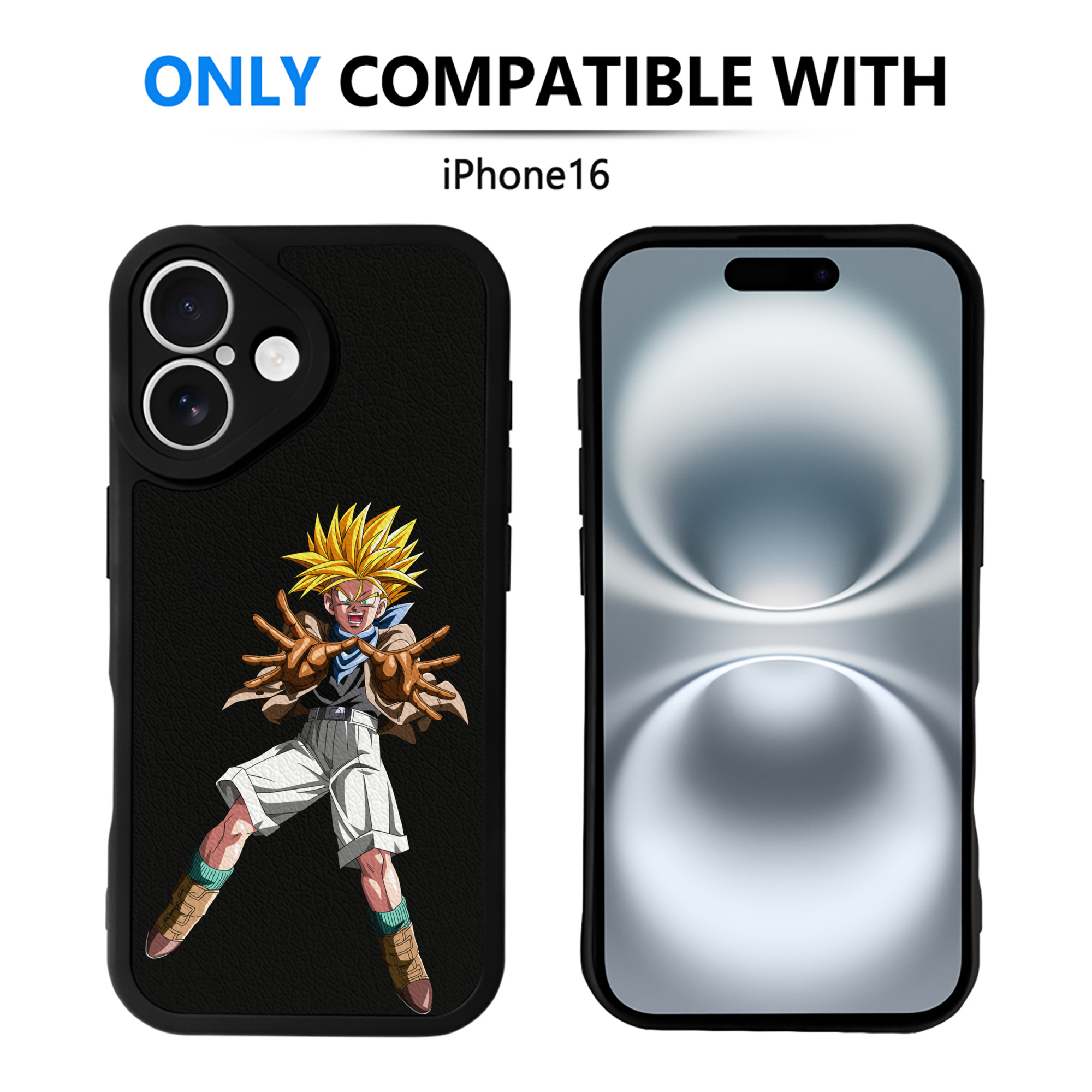 （画像用） ドラゴンボール DRAGON BALL 【iPhone 16シリーズ対応】シリコンスマホケース（レザー調） 材質：シリコン